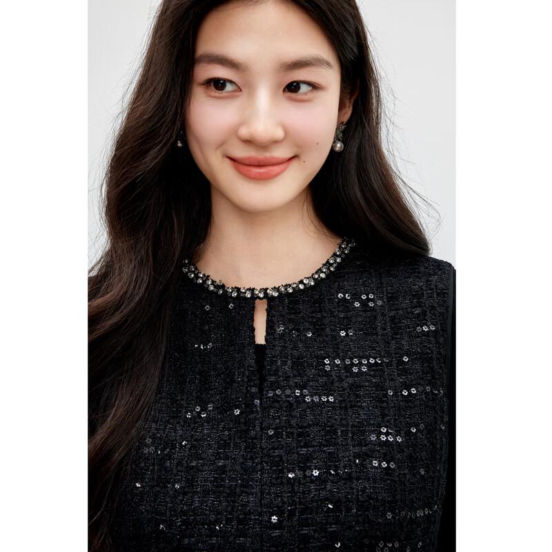 Qiu Shui Yi Ren 2-Piece Knitted Sweater and Vest Dress Set
