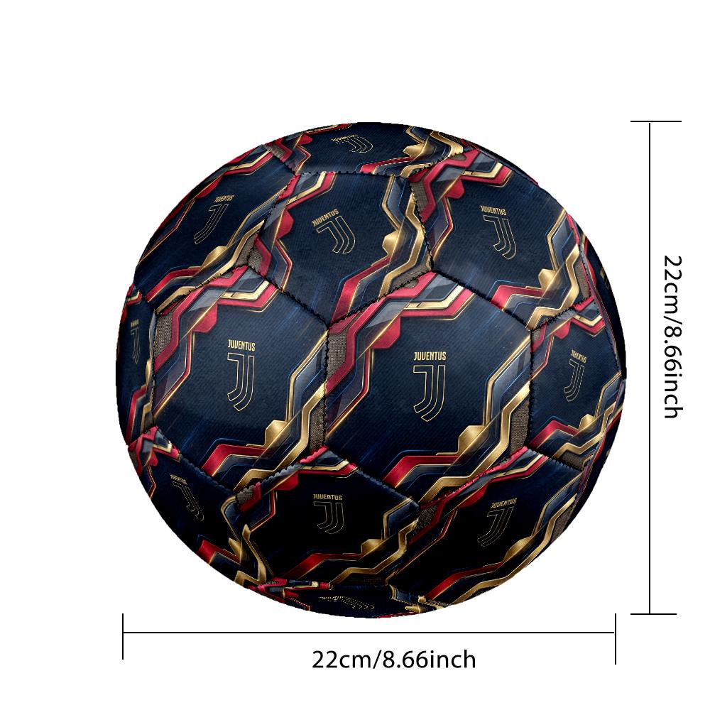 Juventus FC Theme soccer ball Size 5 Soccer Ball Soft Touch Professional Training Football for Outdoor Sports