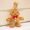Cute Pudding Snowball Christma Series Plush Toy Cartoon Gingerbread Man Pendant
