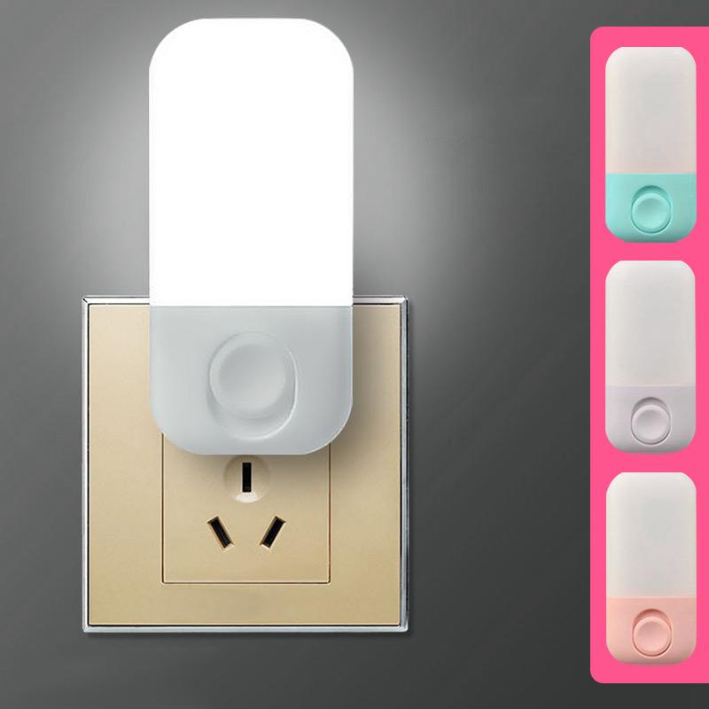 Cute Mini LED Night Light LED Dimmer Baby Nursing Eye Sleep Light Bedroom Sleep Light Plug-in LED Energy Saving Lamp