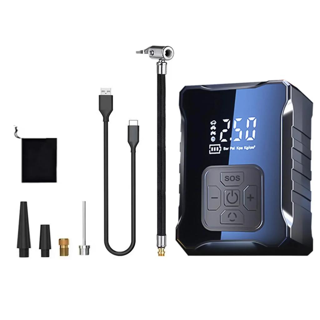 150PSI Electric Air Pump Digital Display Wireless Air Compressor Portable Quick Air Pump Tire Inflator Forr Motorcycle Car Tire