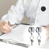 2 шт. 70 см выдвижной держатель для ручки с кольцом для ключей, зажим для ремня, эластичная пружинная сталь, металлический зажим для карандашей для медсестер, плотников