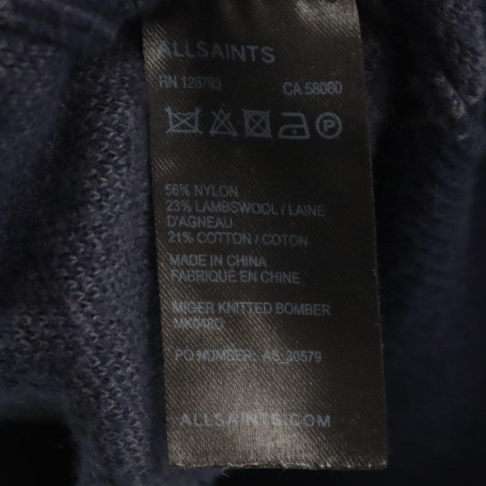 ALLSAINTS Overall handle Knit jacket XS Navy other Men's Used