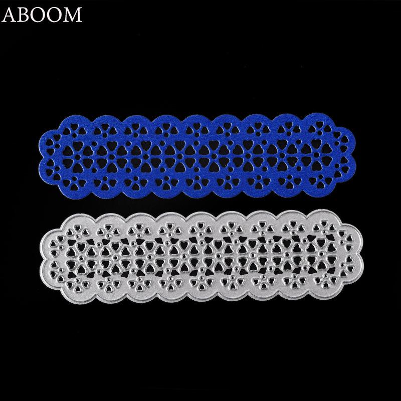 Mesh Lace Art Pattern Metal Cutting Dies for Scrapbooking Embossing Stencils Card Making Craft Decor