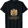 Goldenes Emblem des Königreichs Marokko mit Flaggenzeichen T-Shirt