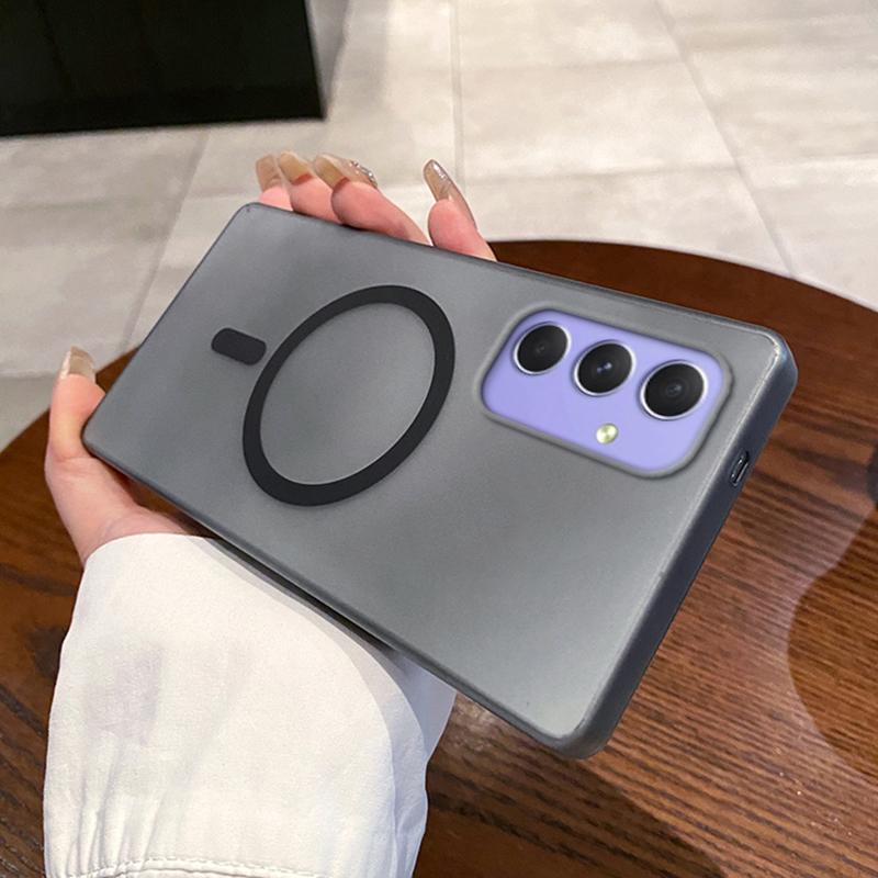 For Samsung Galaxy A55 5G Magnetic Case Frosted PC Phone Cover
