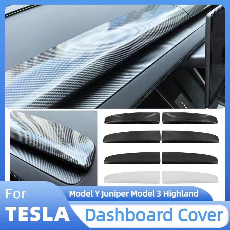 VA1 Dashboard Trim Strip Cover For Tesla Model Y Juniper Model 3 Highland Model Y L 2025 ABS Split Panel Trim Car Accessories