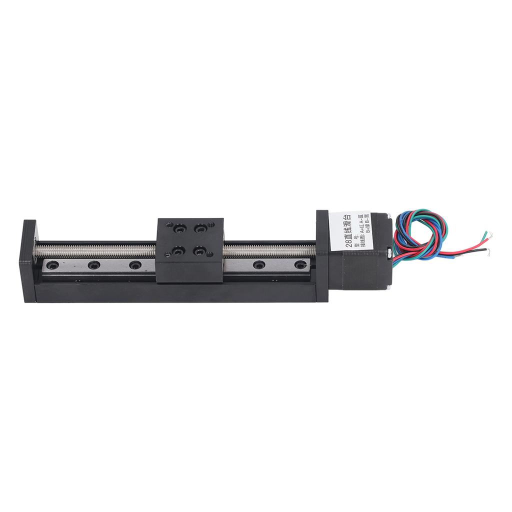 Linear Slide Table High Accuracy Ballscrew Sliding Motion Stage Linear Guide Rail 100mm Stroke T6x4