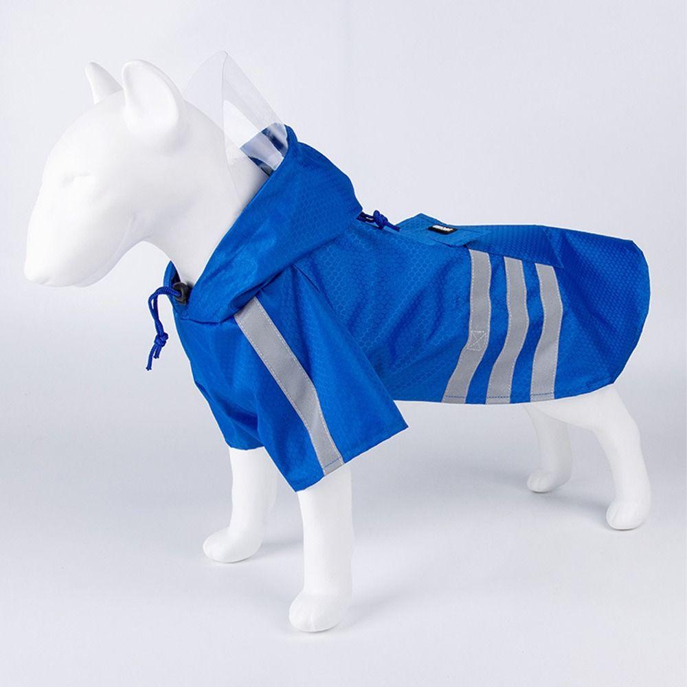 High-Visibility Pet Hooded Raincoat Waterproof Windproof Dog Rain Poncho Pet Coat  Outdoor
