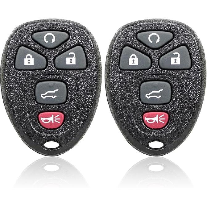 2-Pack Key Fob Replacement for Chevy Silverado 1500 2500 3500,Traverse Tahoe Equinox Suburban,GMC Acadia Savana Sierra Yukon, Buick Enclave, Saturn
