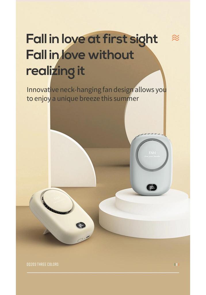 2025 USB Rechargeable Portable Neck Fan