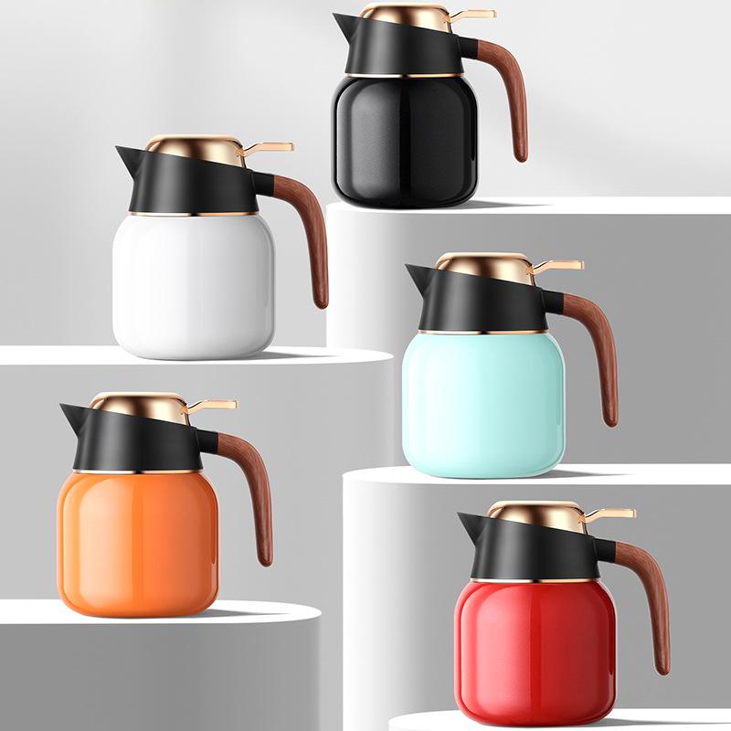 Large Capacity Steaming Teapot, Stainless Steel with Ceramic Coating, Tea-Water Separation, Heat Preservation, Ideal for Brewing Old White Tea At Home