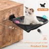 Wall Mounted Cat Hammock Foldable Stable Cat Beds Breathable Cats Wall Shelves for Sleeping Playing Climbing Basketball Frame