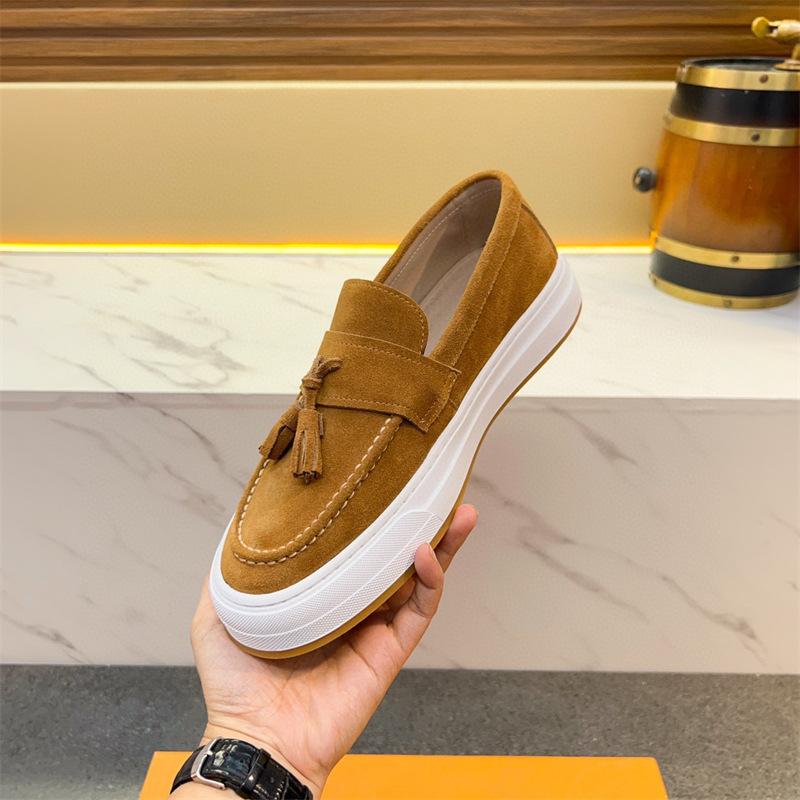 Factory Spring and Summer New British Retro Men's Loafers Fringed Leather Breathable Business Casual Leather Shoes Men's Feet