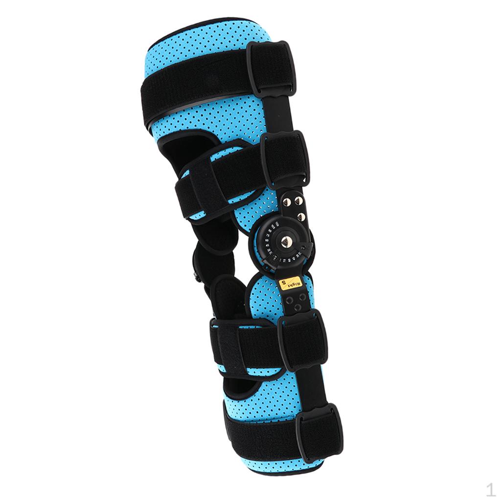Adjustable Knee Brace Leg Stabilizer Post Operative Injury Fixed