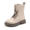 Boys and Girls Cowhide Leather Martin Boots