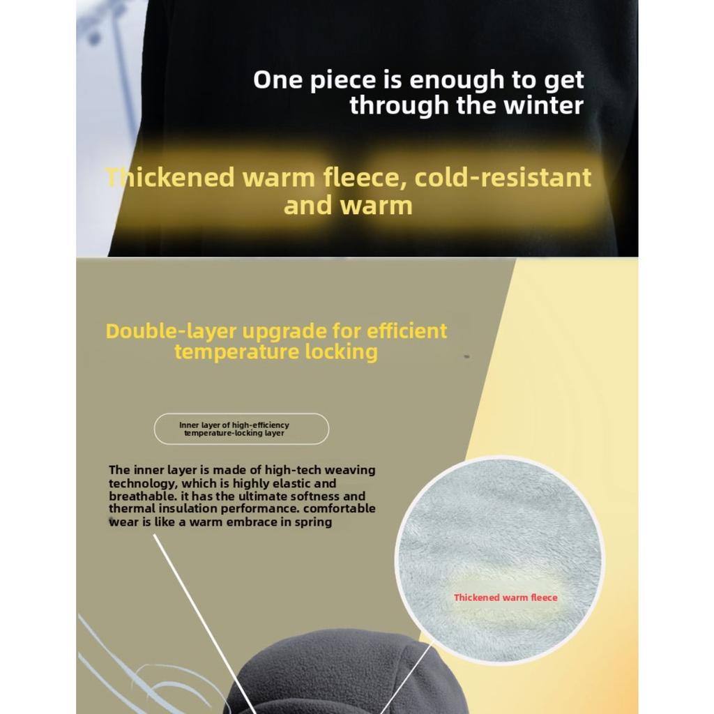 Men's and Women's Autumn and Winter Outdoor Cold Protection, Face and Neck Protection Integrated with Thick Velvet Riding Windproof Face Mask