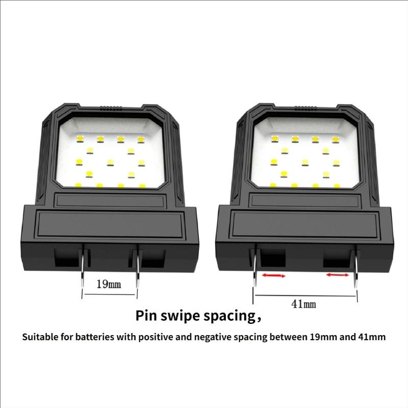 High Brightness 550LM LED Work Light for 12-72V Lithium Batteries Pocket Size Flashlights Jobsites Light