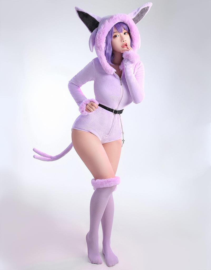 Mobbunny Cat Cosplay Bodysuit Hoodie Fleece Monster Cute Costume Tail S-XL