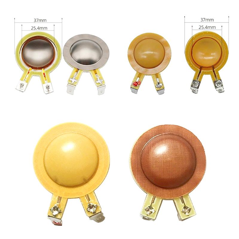 1Pcs For Home Theater Mixer Console Treble Horn Audio Tweeter Speaker Voice Coil 25.4Mm Titanium And Resin Diaphragm Repair Kit