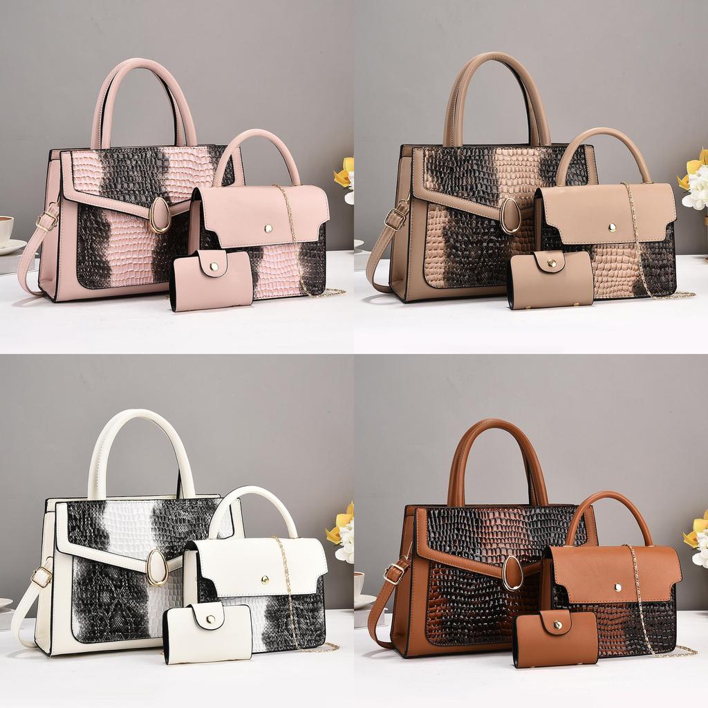 Womens Fashion Shoulder Bag With Matching Pu And Zipper Compartments For Casual Outings