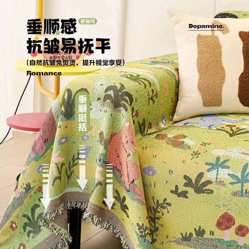 Chenille Sofa Throw Blanket High Quality Anti-cat Scratches Sofa Towel Slipcover Dustproof Couch Protector Camping Picnic