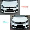 Front Bumper Lip Spoiler Diffuser Splitter Body Kits for Volkswagen VW Golf 6R Golf MK6 R 2008-2012 Modification Accessories
