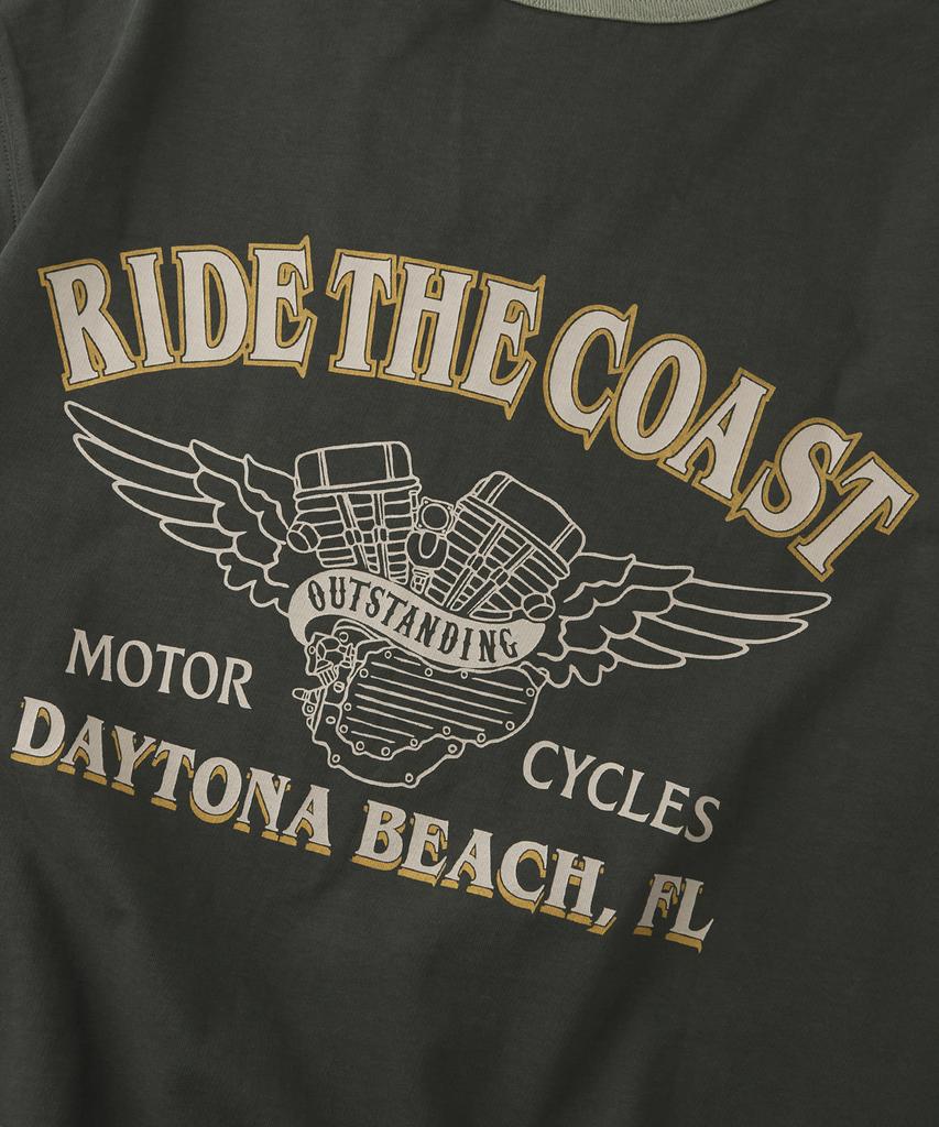OUTSTANDING Mot Series Tee(Ride The Coast)_Khaki Gray