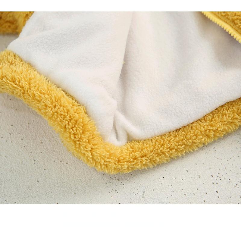 Kinder-Bär-Mantel, mit Fleece gefüttert, hält das Baby warm, Wintermantel, Unisex-Kinder-Baumwollmantel