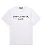 Ujeu Do Not Dream Logo Oversized Short Sleeve T-Shirt (Ds016) White
