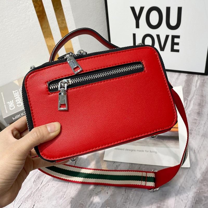 Bag Niche Design Women'S Bag Cartoon Embroidery Contrasting Color Handbag Women'S Creative Shoulder Messenger Bag Small Bag