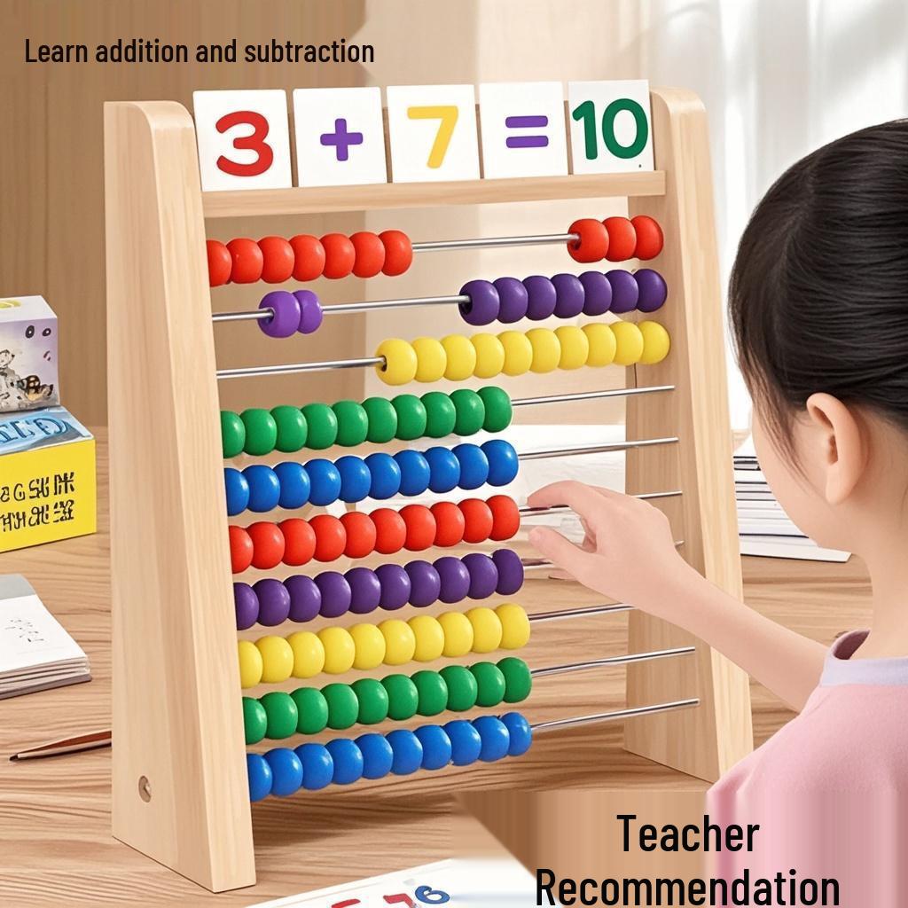 Children's Abacus Math Tool: 3-10 Years Educational Addition & Subtraction Frame