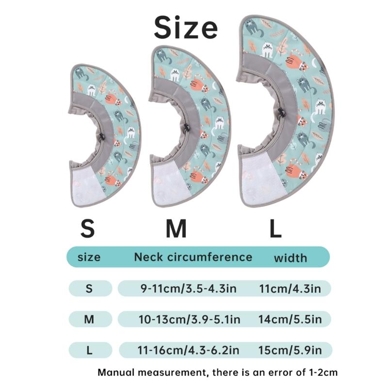 Halskrause für Haustiere Bequeme Leichte Halskrause Schützende Verstellbare Halskrause für Hunde und Katzen, Weich und Durchlässig