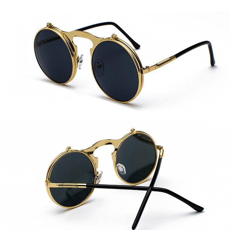 Lunettes Steampunk Gothiques Vintage Avec Monture en Alliage de Qualité Supérieure et Verres AC