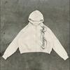 Y2K Briefdruck Hoodie Damen Lockerer Schnitt Streetwear Sweatshirt Winter Warm Lässiges Oberteil