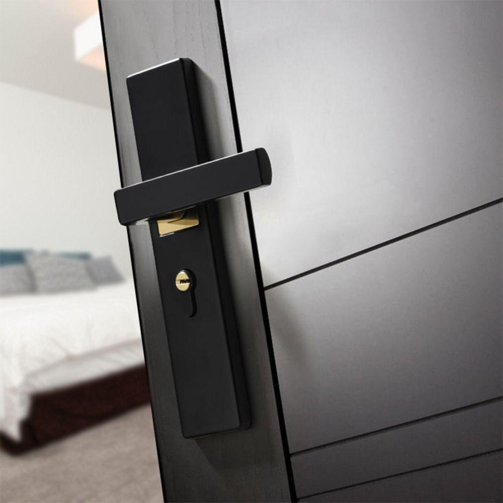 Square Interior Door Handle Lockset Universal Door Knob  Household Hardware
