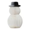 Eco Friendly White Honeycomb Snowman Christmas Decoration Snowman Home Accents For Winter Home Shop Window Display