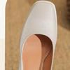 2025 New French-Style Women's Wedding Shoes - Bowknot Fairy Bridesmaid Shoes, Two-Way Wear Block Heel, Comfortable Non-Tiring Feet, StyleXCY34-888-200