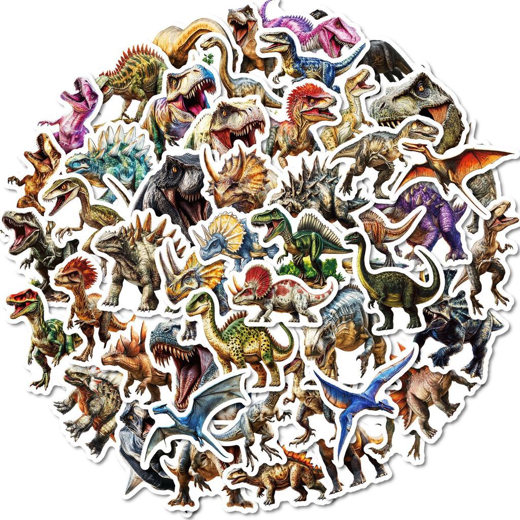 50 Jurassic World Dinosaurier T-Rex Realistische Sticker Horror Kopfhörerhülle Laptop Aufkleber