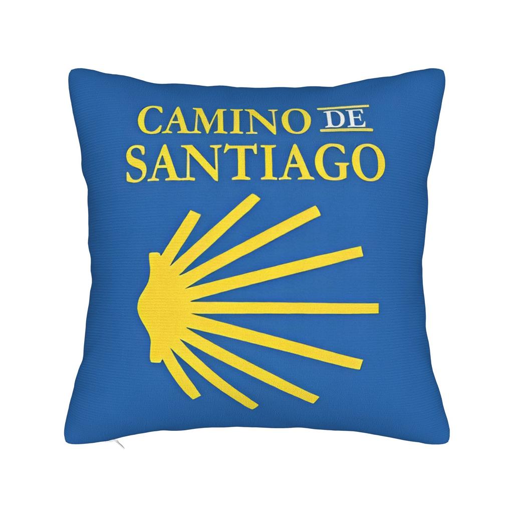 Camino De Santiago Square Pillowcases Polyester Car Shells The Way Movie Cushion Cover Cool Decor Pillow Cover 45*45