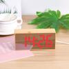 LED Electronic Clock Simple and Fashionable Alarm Clock Bedside Mute Clock Large Font Solid Wood Clock