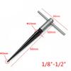 Hand Taper Reamer 1/8-1/2 (3-13mm) 5-16 Taper Reamer Chamfer Opening Countersunk Head Cutting Tool Hexagonal Shank Tool