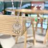 Peace Bell Longevity Lock Necklace: Elegant Chinese-Style Copper Coin Collarbones Chain for Women