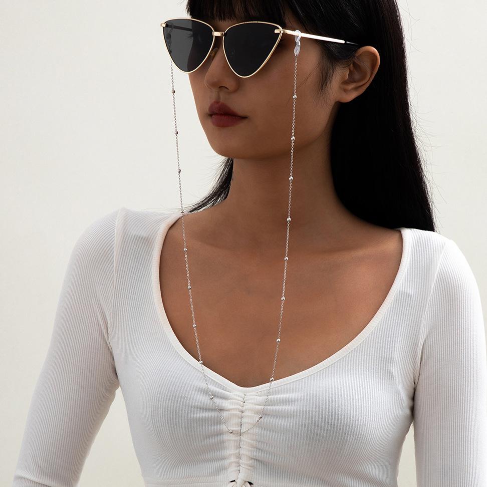Cross-border Fashion Metal Eyewear & Mask Chain Lanyard - Anti-drop Necklace Holder