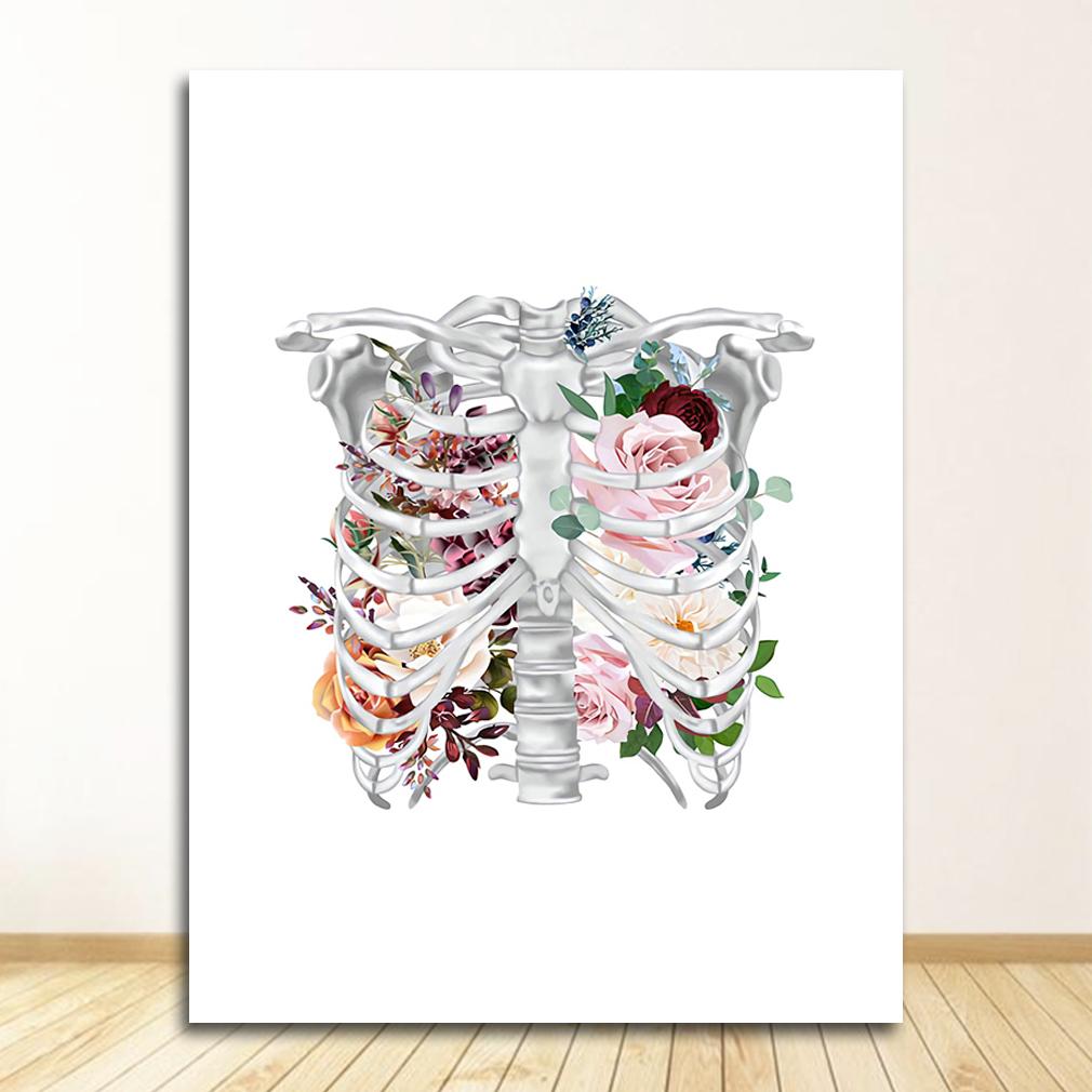 Vintage Wand Kunst Leinwand Malerei Nordic Poster Und Drucke Wand Bilder Für Wohnzimmer Dekor Gehirn Herz Anatomie