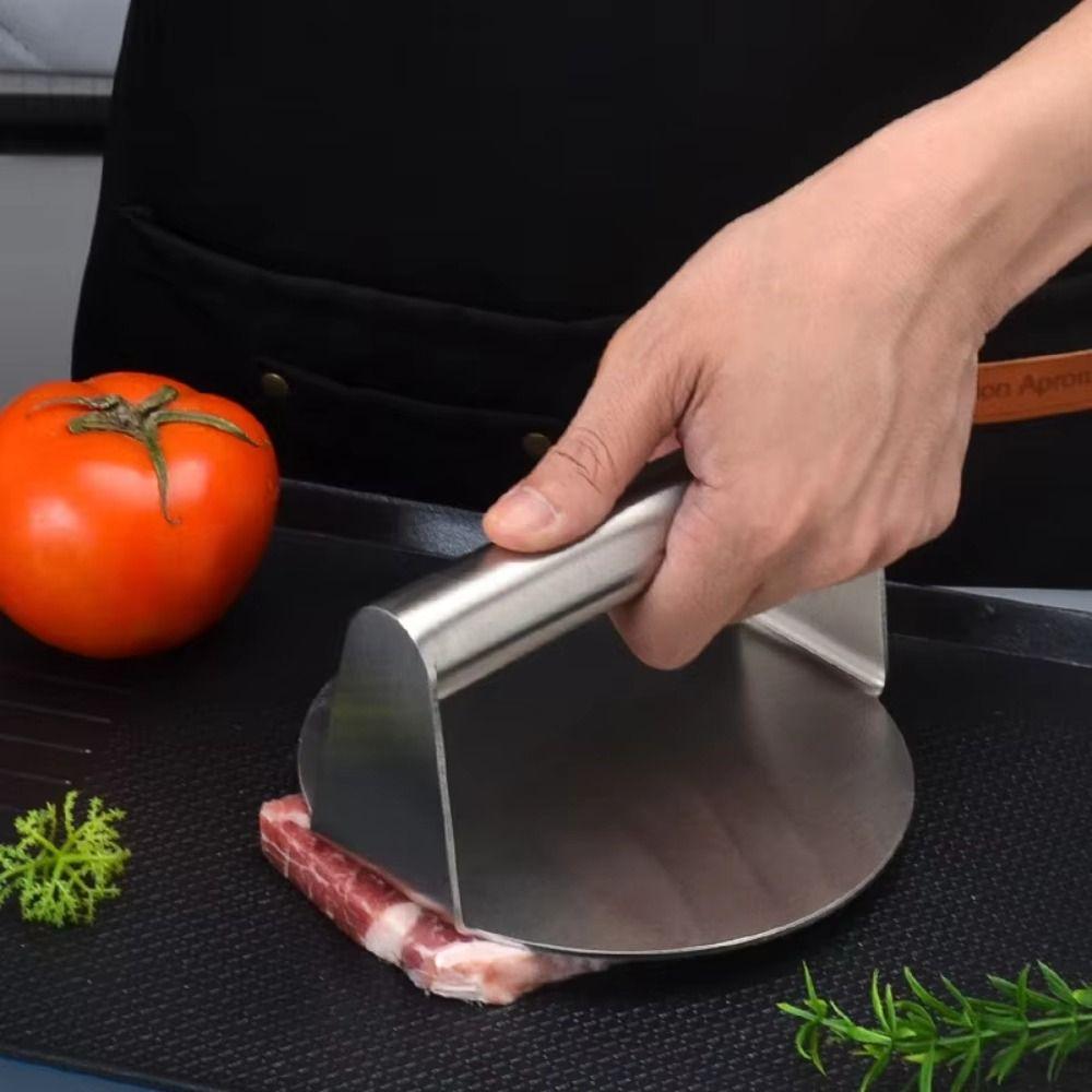 Runder Quadratischer Rindergrillpresse Form Edelstahl Presse Patty Maker Form Steak