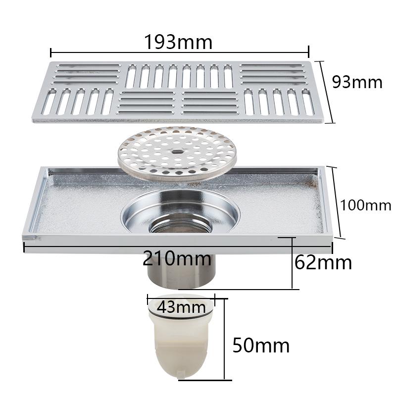 Buy GAPPO Drains Antiodor Bathroom Floor Drain Shower Floor Drains