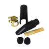 Alto Sax Saxophone Mouthpiece Plastic with Cap Metal Buckle Reed Mouthpiece Patches Pads Cushions