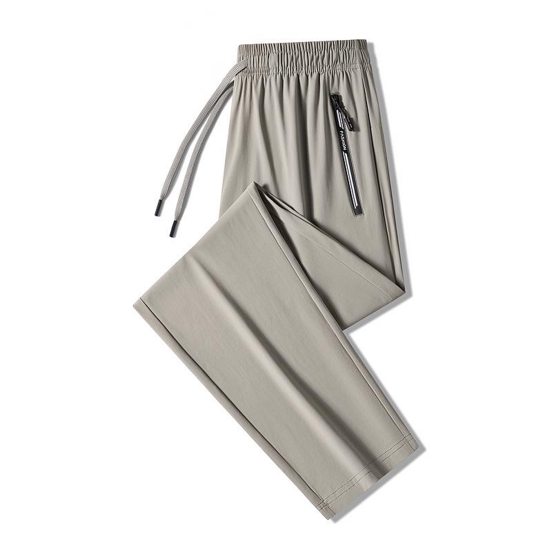 Men's Quick-Dry Ice Silk Joggers - Summer Casual Loose Fit Pants