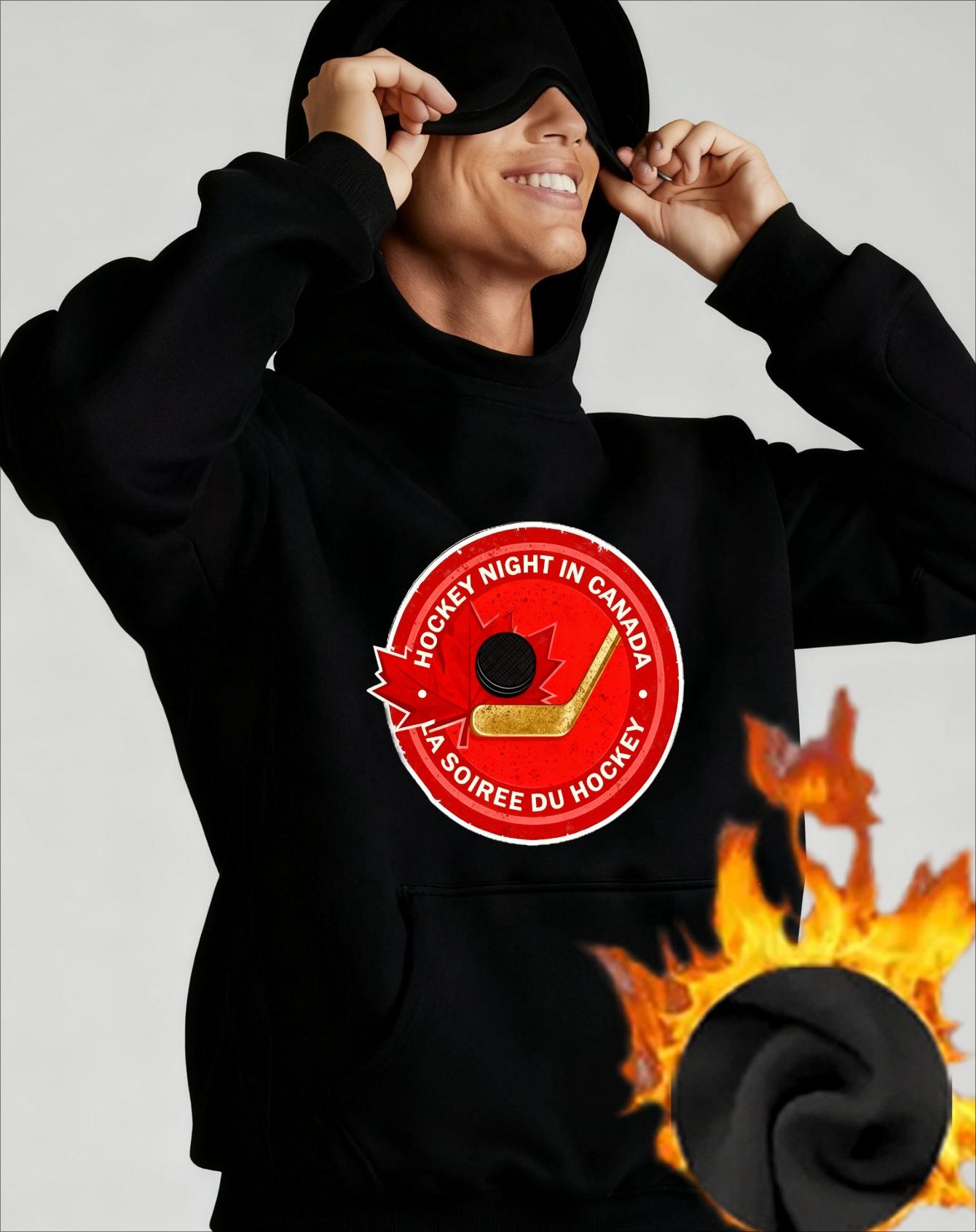 Warm Men s Hoodie with Eye Mask, Fleece Lined & Cozy, Winter Indoor Naps XXL чёрный